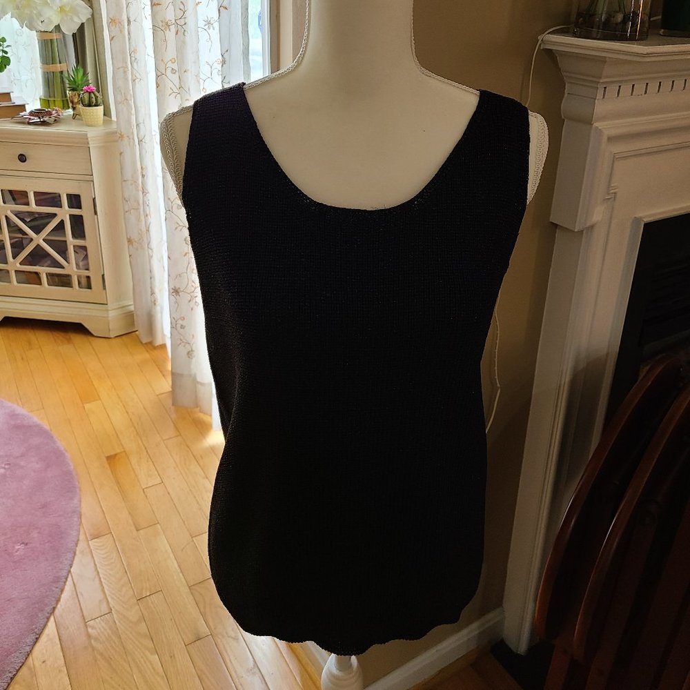 Christine Phillpe Shimmering Knit Top